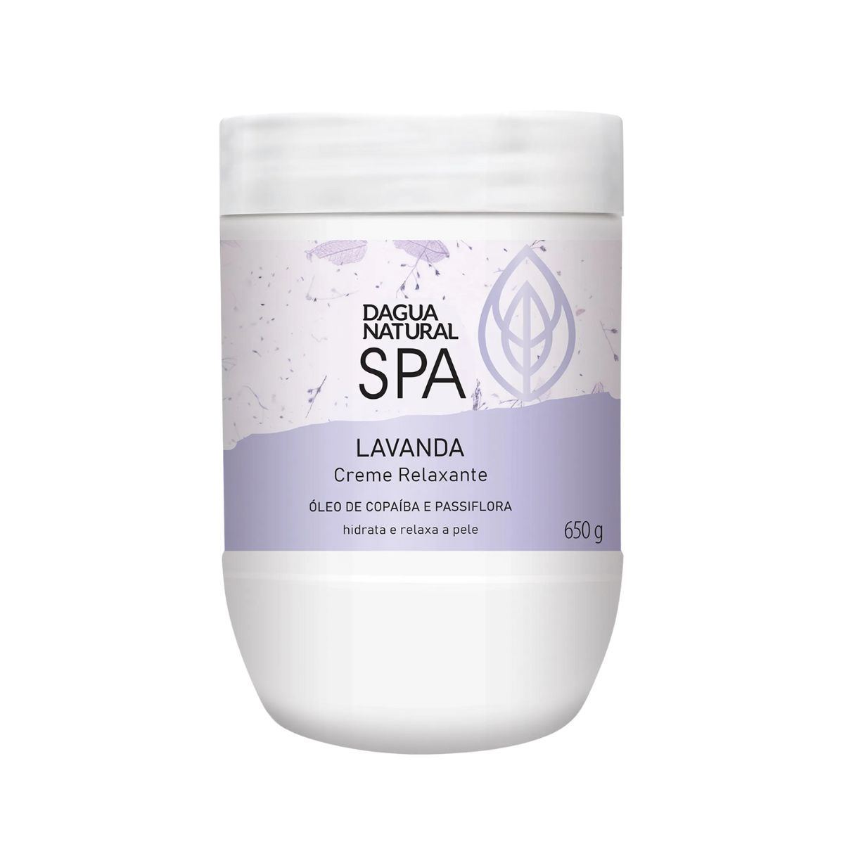 KIT DAGUA NATURAL CREME DE MASSAGEM SPA LAVANDA 650G + ESPÁTULA ACRÍLICA