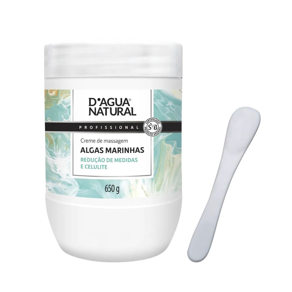 KIT DAGUA NATURAL CREME DE MASSAGEM ALGAS MARINHAS E CENTELLA ASIÁTICA 650G + ES