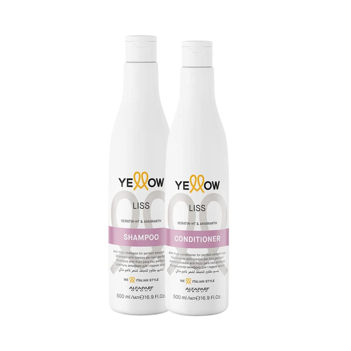 KIT YELLOW SHAMPOO LISS 500ML + CONDICIONADOR LISS 500ML