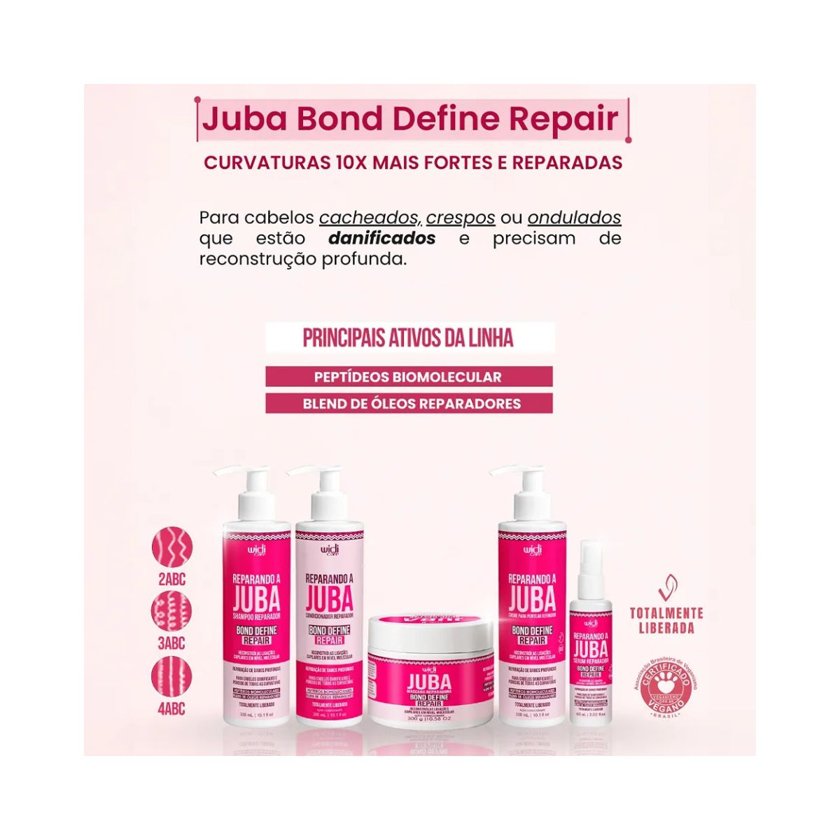 CREME PARA PENTEAR DEFINIDOR CONDICIONANTE JUBA BOND REPAIR WIDI CARE 300ML