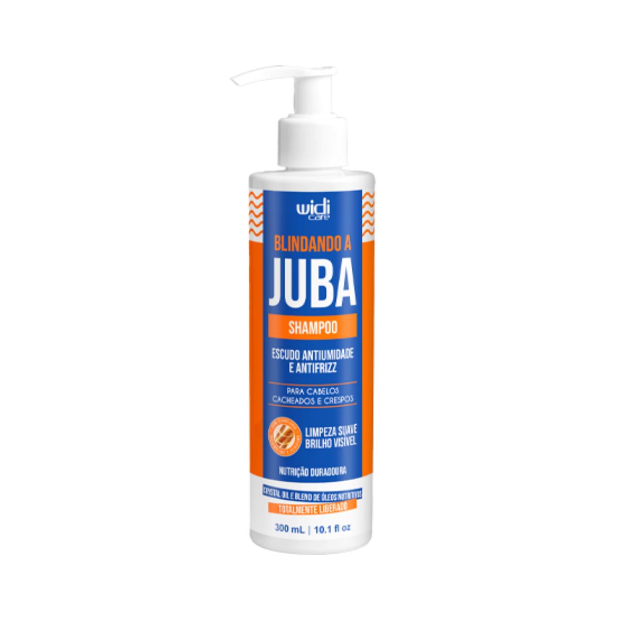 SHAMPOO ESCUDO ANTIUMIDADE E ANTIFRIZZ BLINDANDO A JUBA WIDI CARE 300ML