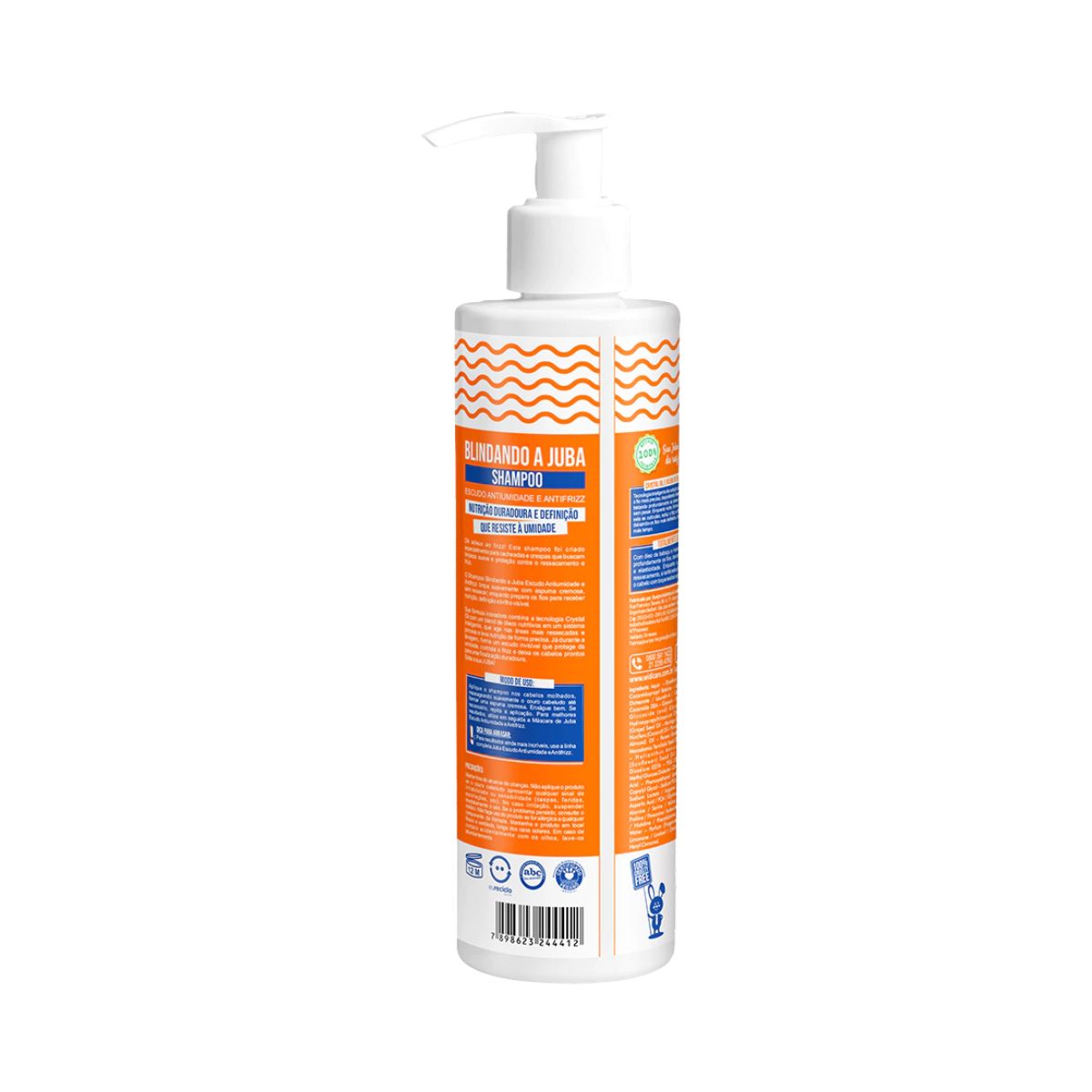 SHAMPOO ESCUDO ANTIUMIDADE E ANTIFRIZZ BLINDANDO A JUBA WIDI CARE 300ML