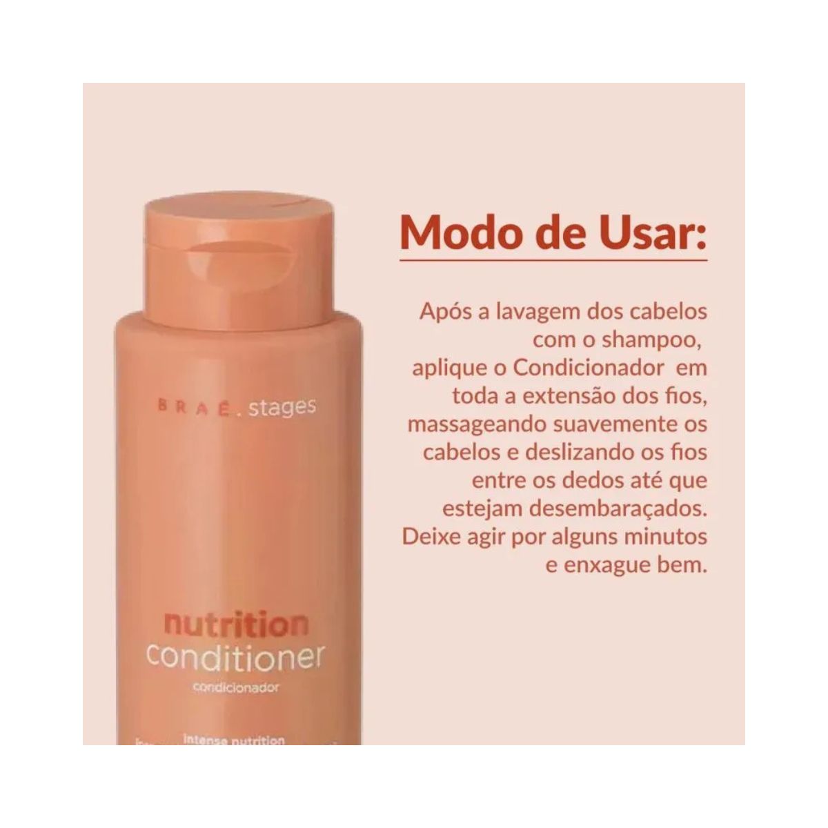 CONDICIONADOR STAGES NUTRIÇÃO BRAÉ 250ML