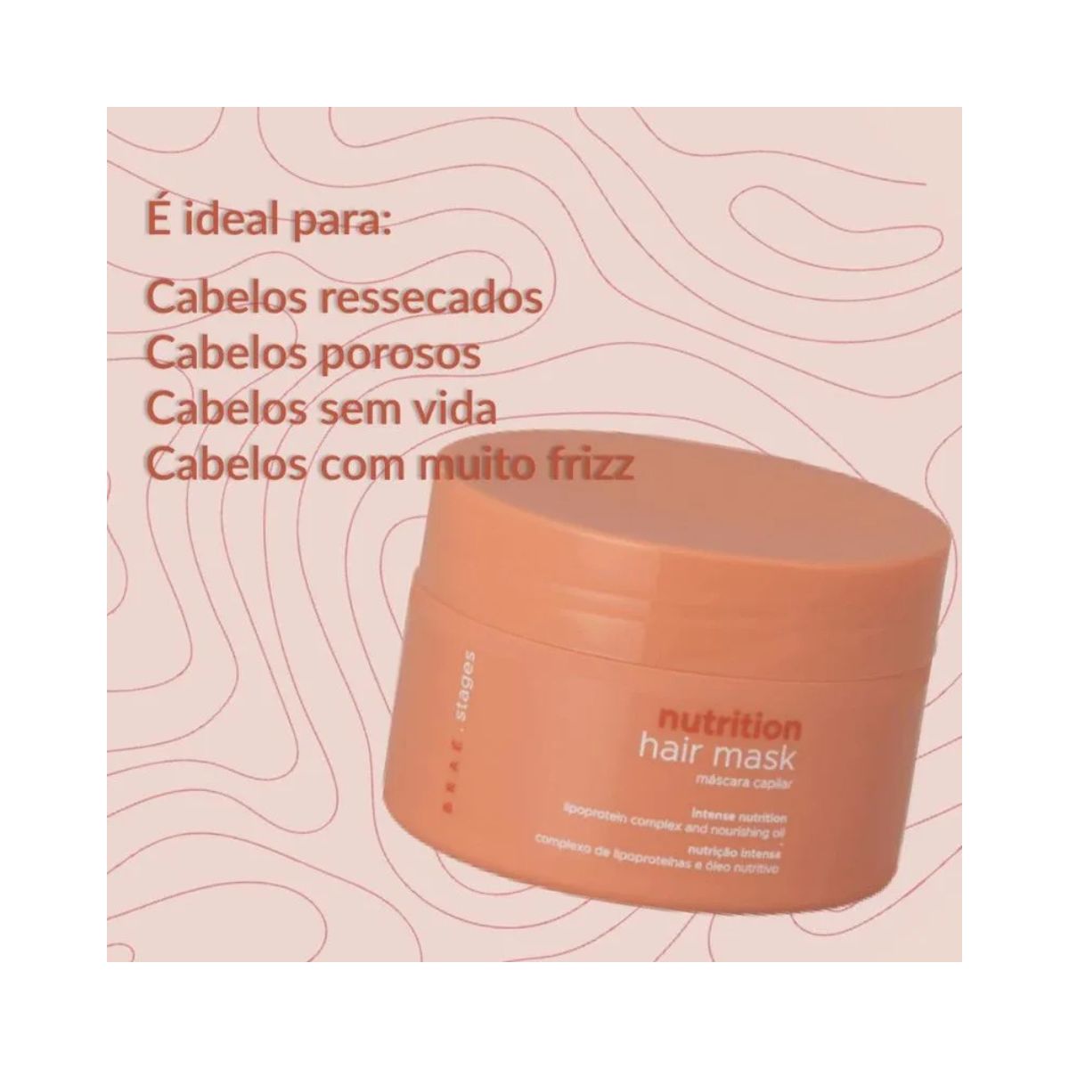 MÁSCARA CAPILAR CONDICIONANTE STAGES NUTRIÇÃO BRAÉ 200G