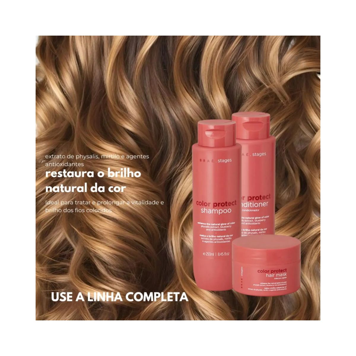 SHAMPOO STAGES COLORAÇÃO BRAÉ 250ML