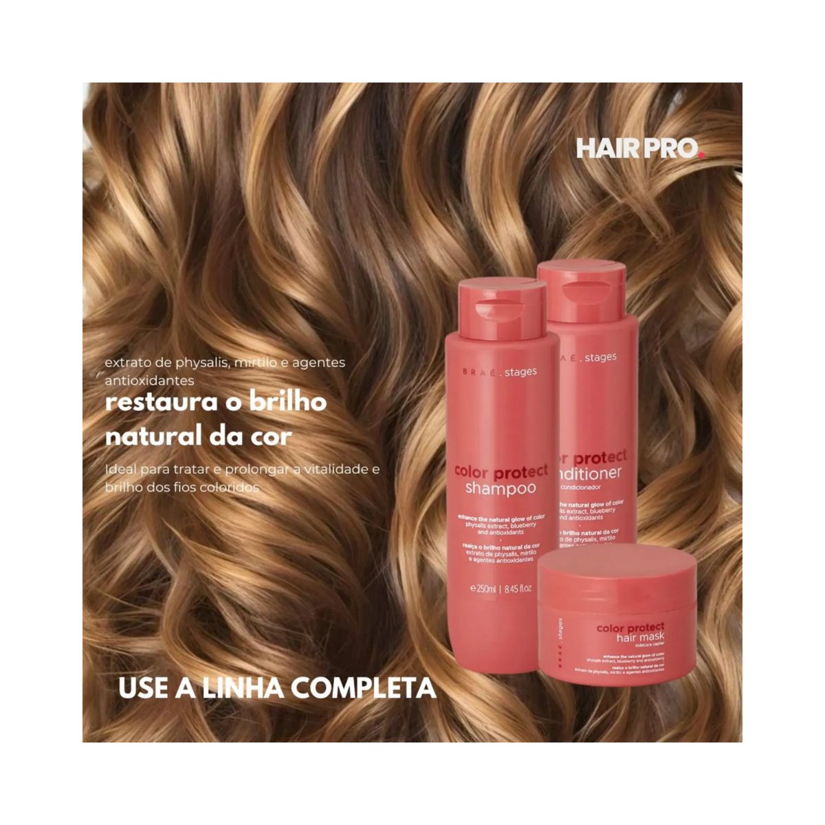 MÁSCARA CAPILAR CONDICIONANTE STAGES COLORAÇÃO BRAÉ 200G
