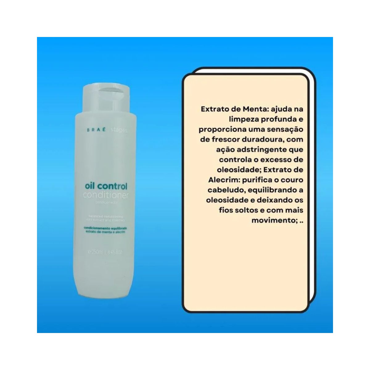 CONDICIONADOR STAGES ANTI OLEOSIDADE BRAÉ 250ML
