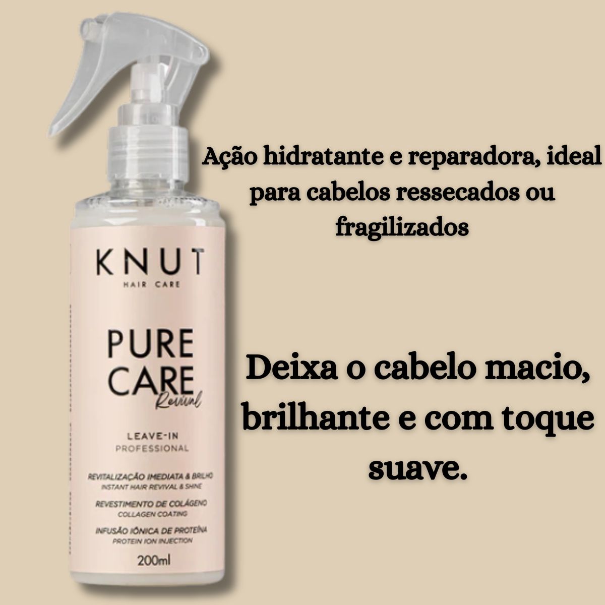 LEAVE-IN SPRAY PURE CARE REVIVAL KNUT 200ML