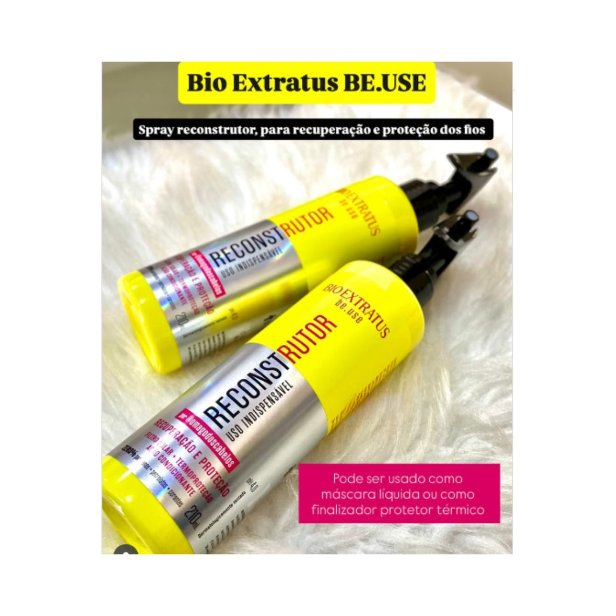 SPRAY FINALIZADOR RECONSTRUTOR BE.USE BIO EXTRATUS 210ML