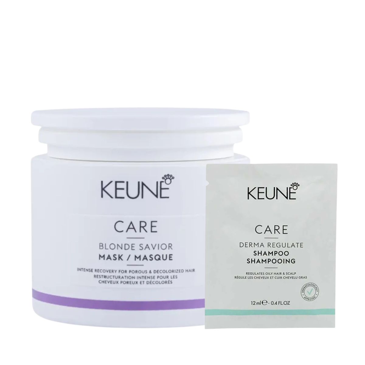 KIT MÁSCARA BLONDE SAVIOR 200ML + GRÁTIS SACHÊ SHAMPOO DERMA REGULATE 12ML