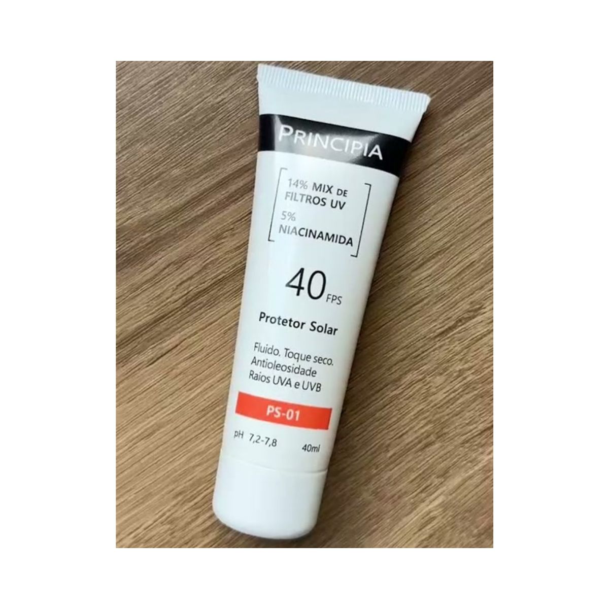 PROTETOR SOLAR FACIAL FPS40 PS-01 PRINCIPIA 40ML