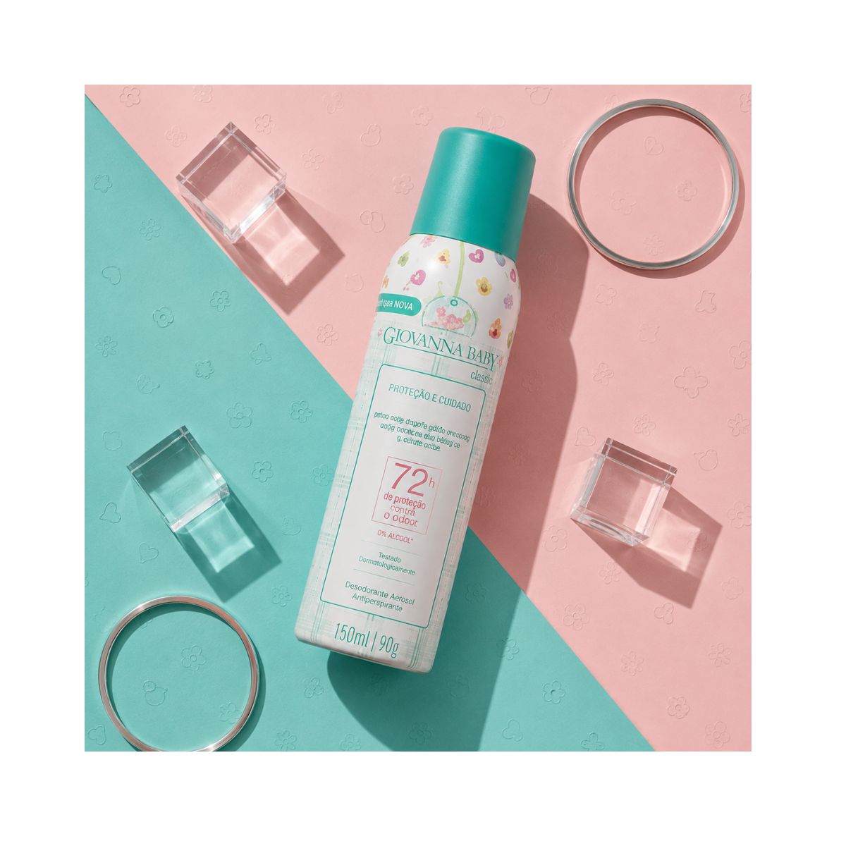 DESODORANTE ANTIPERSPIRANE AEROSOL ACTIMOOD 72HS CANDY GIOVANNA BABY 150ML