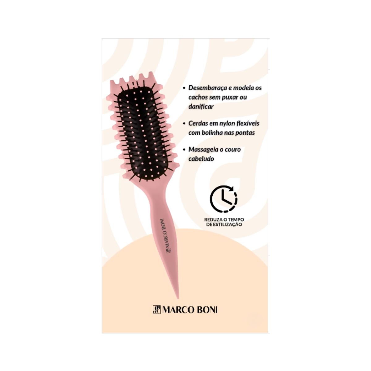 ESCOVA CURLY DEFINIDAORA CERDAS ÚNICAS MARCO BONI