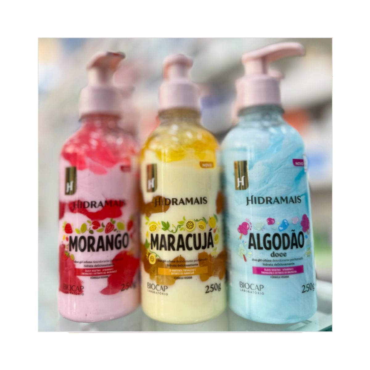 CREME HIDRATANTE DESODORANTE DUO GEL PERFUMADO MORANGO 250G