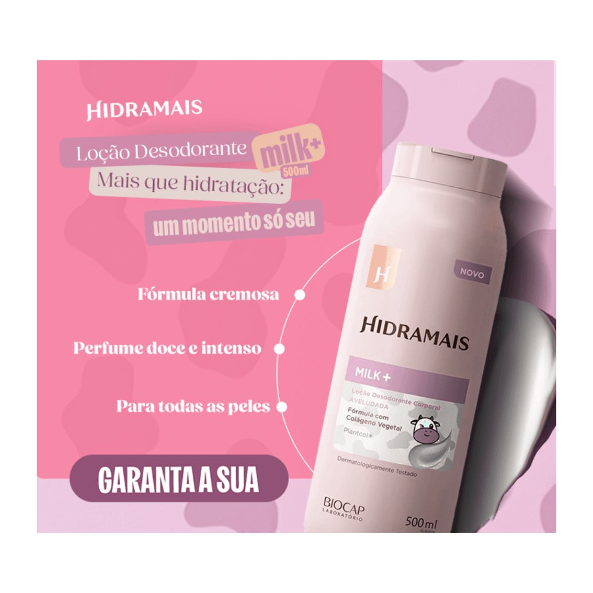 LOÇÃO HIDRATANTE MILK+ HIDRAMAIS PROFISSIONAL 500ML
