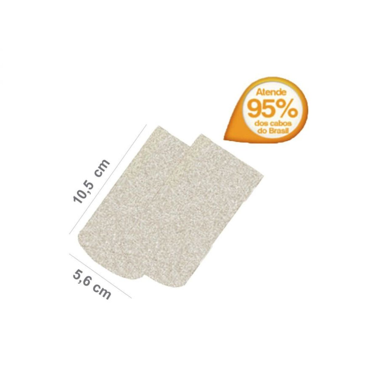 REFIL RASKALO LIXA PE LARGO C/25 BRANCO/GROSSO 1051