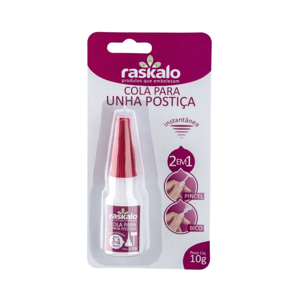 COLA RASKALO UNHA C/PINCEL 10G 2821