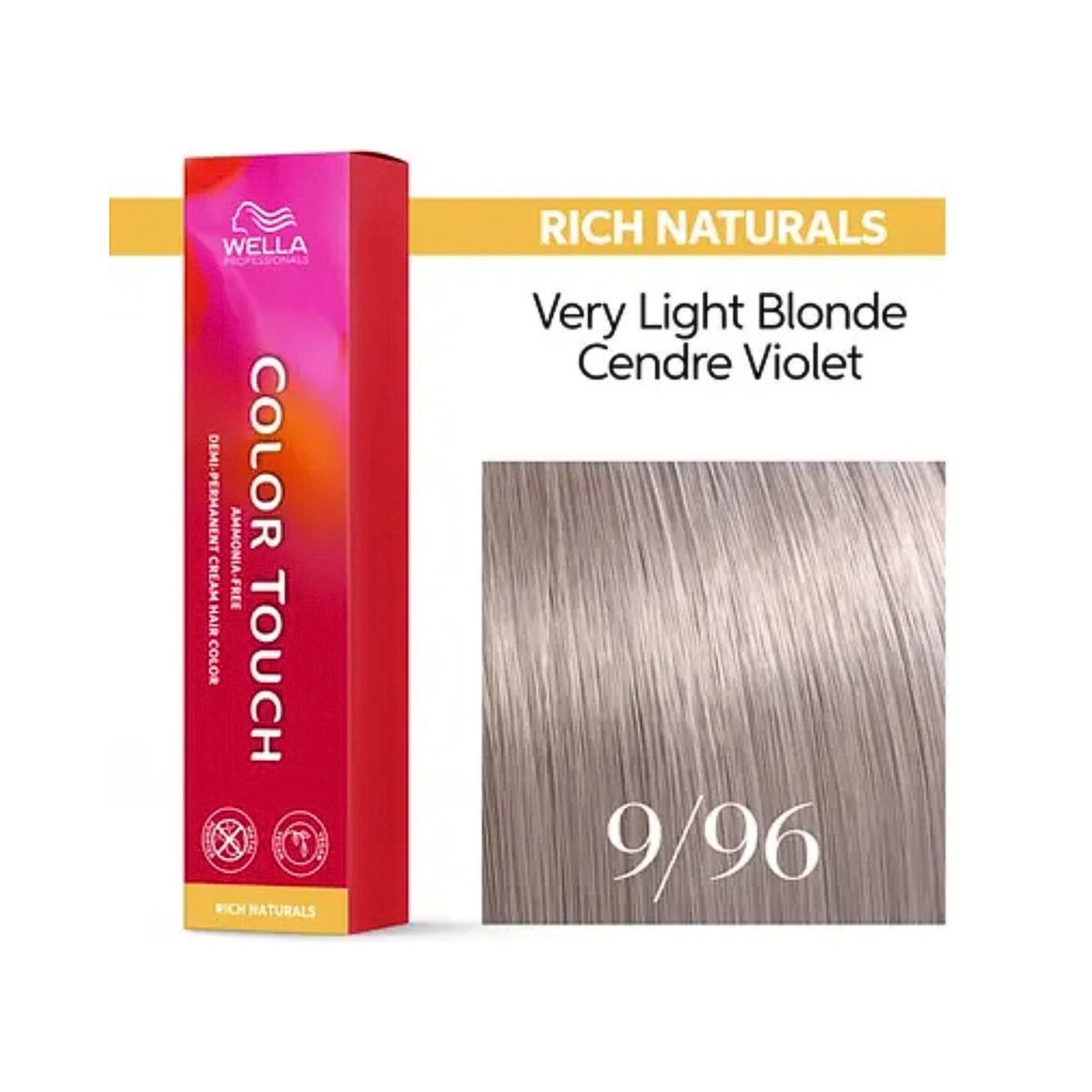 TONALIZANTE COLOR TOUCH 9.96 LOURO CLARÍSSIMO VIOLETA CENDRÉ WELLA PROFISSIONALS
