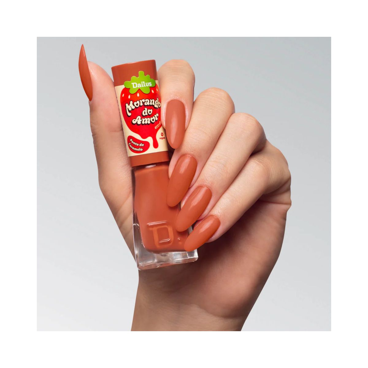 ESMALTE MORANGO DO AMOR PONTO DE CARAMELO DAILUS