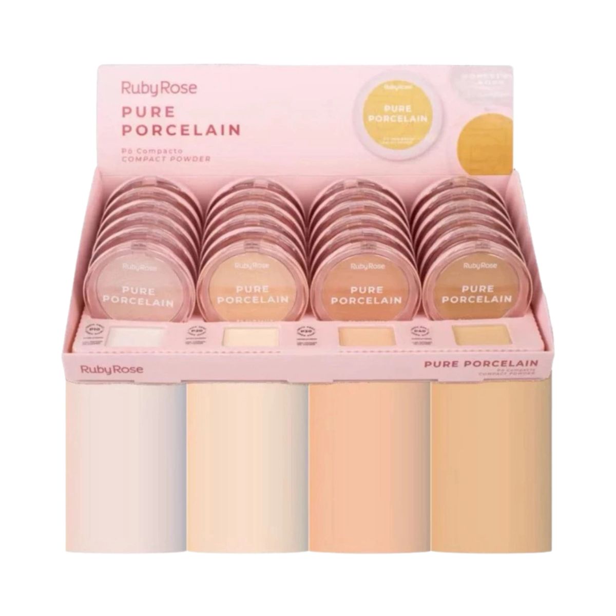 PO COMPACTO RUBY ROSE PURE PORCELAIN P30 HB-M401-3