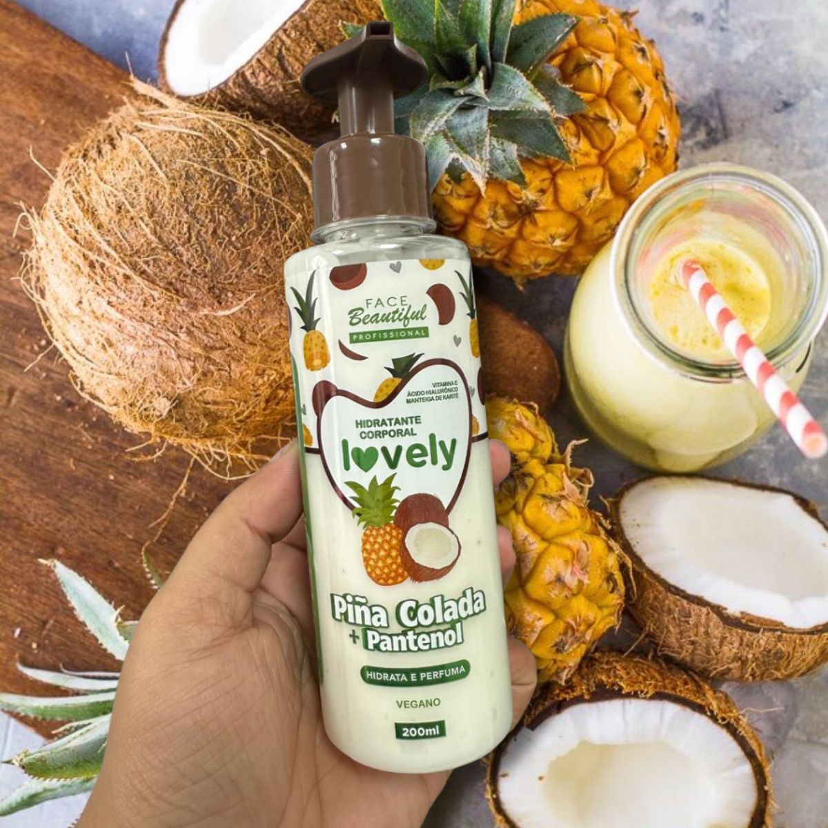 HIDRATANTE LOVELY FACE BEAUTIFUL PINA COLADA 200ML