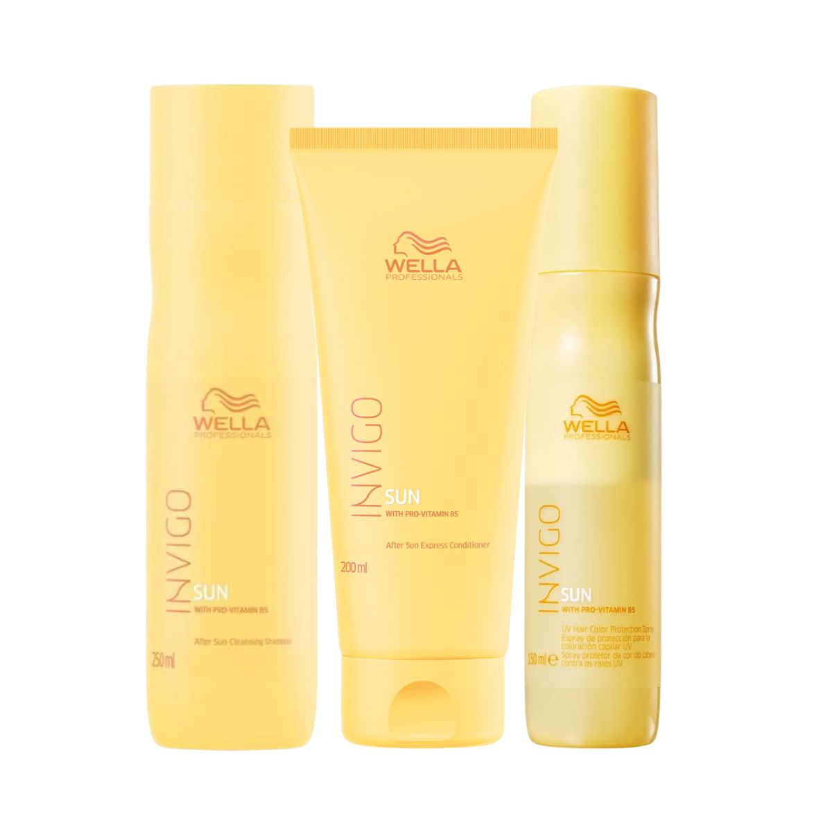 KIT WELLA INVIGO SUN PÓS SOL SHAMPOO 250ML + CONDICIONADOR 200ML + SPRAY 150ML