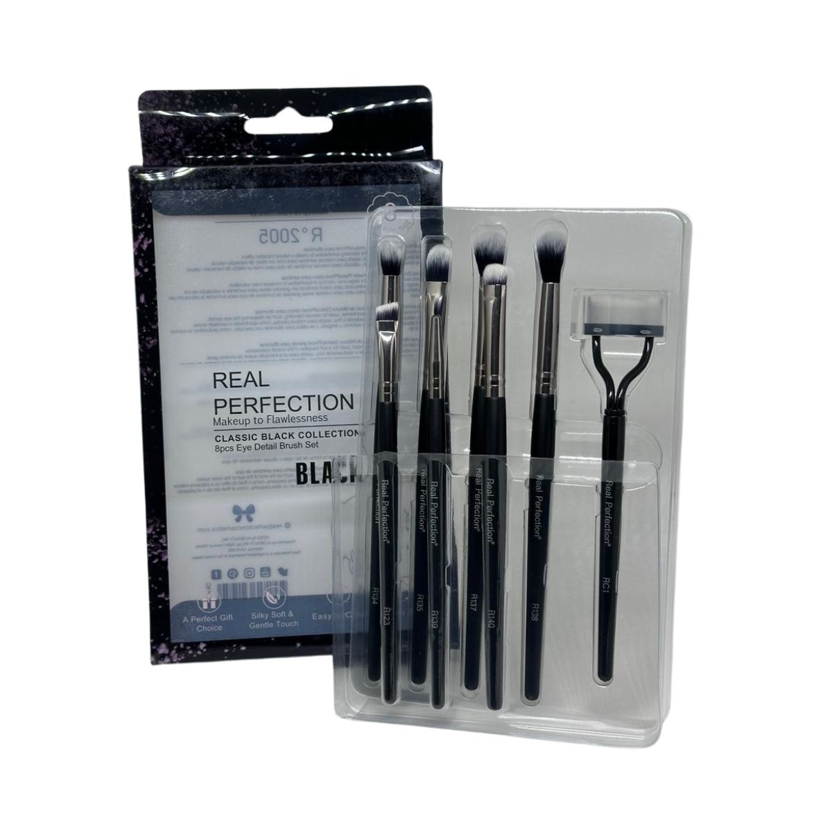 KIT REAL PERFECTION 7 PINCEIS+CURVADOR DE  CILIOS R2005