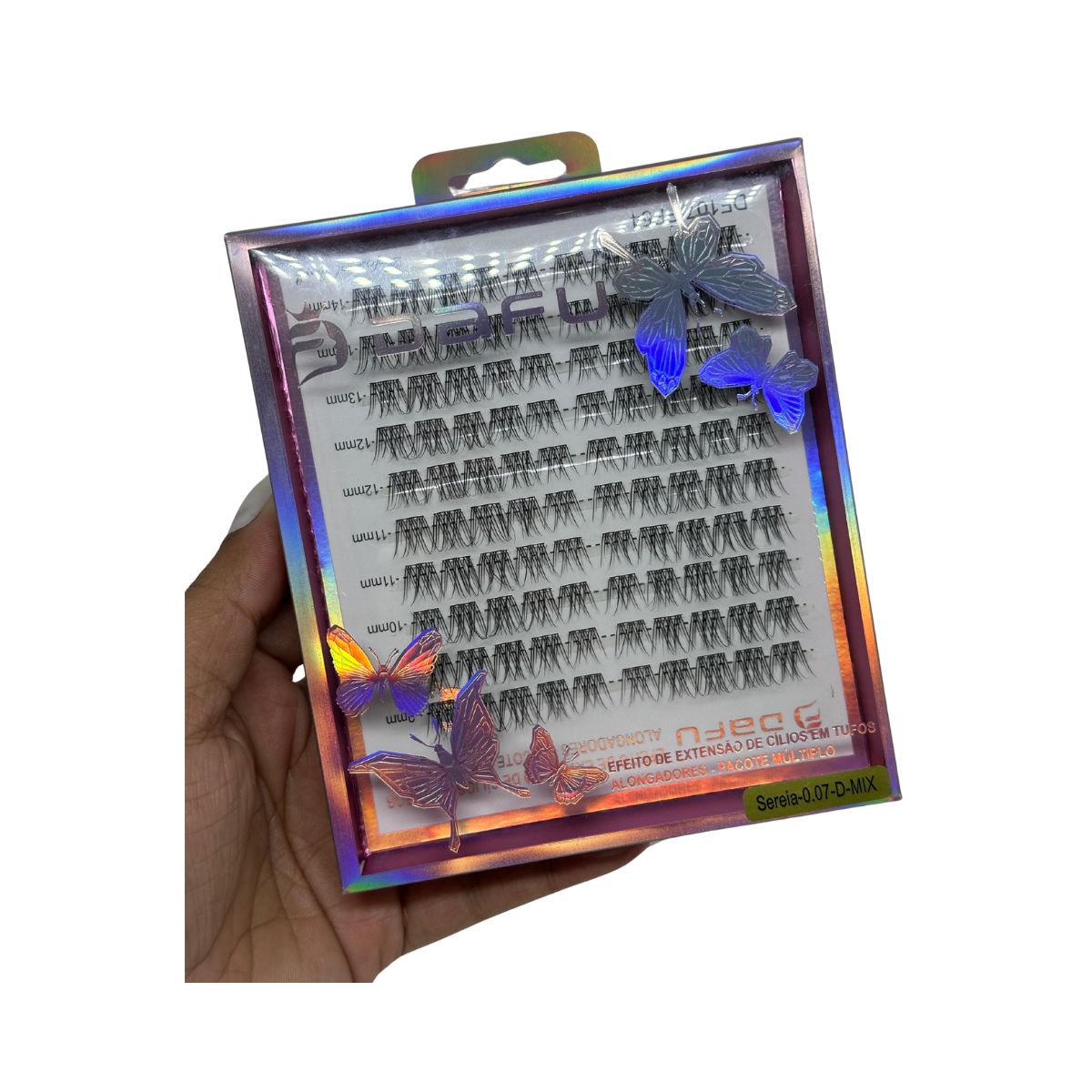 KIT EXTENSAO CILIOS DAFU SEREIA 0.07-D-MIX DF107-FF54