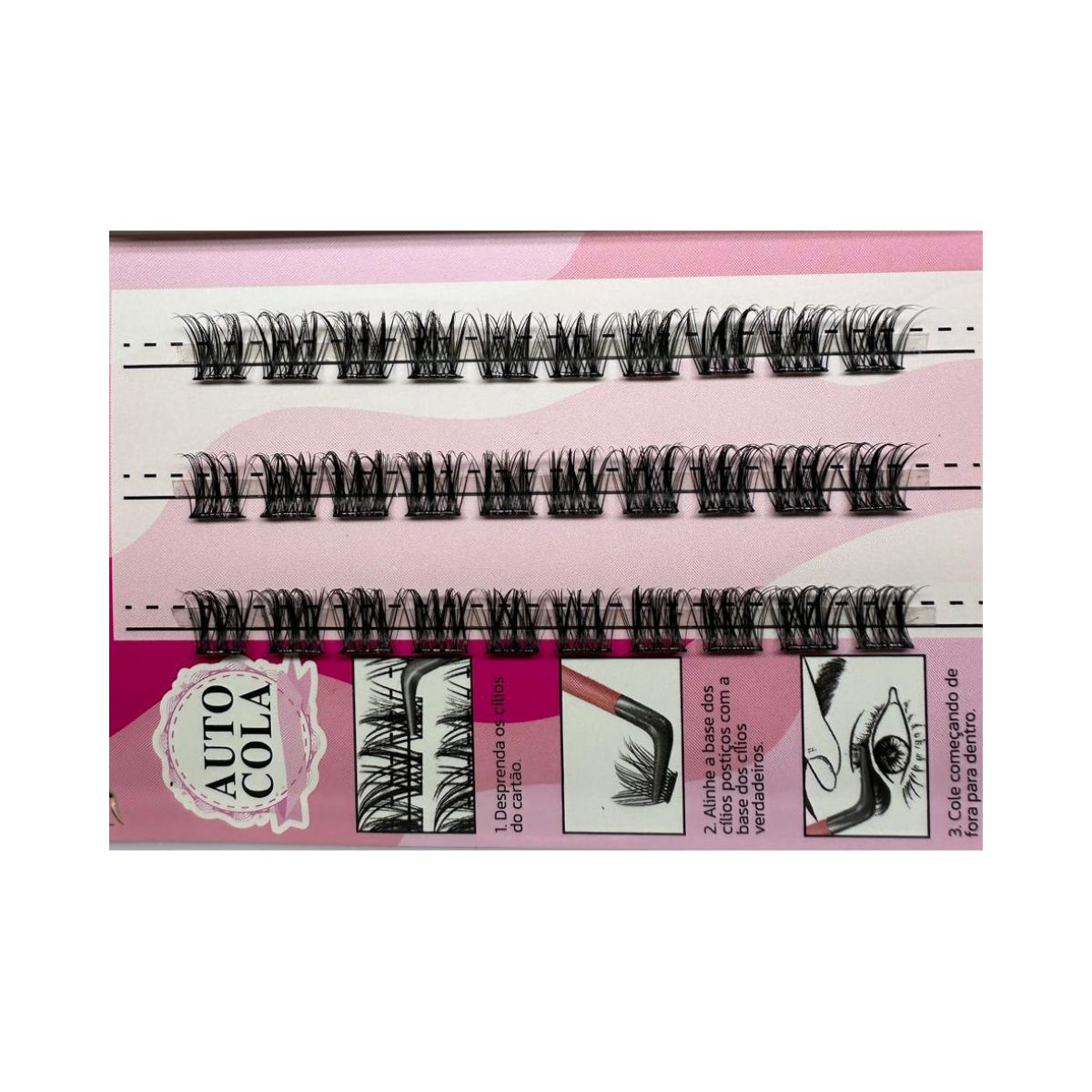KIT CILIOS DAFU ALONGADORES AUTOCOLA 0.07-D-MIX DF107-FF34