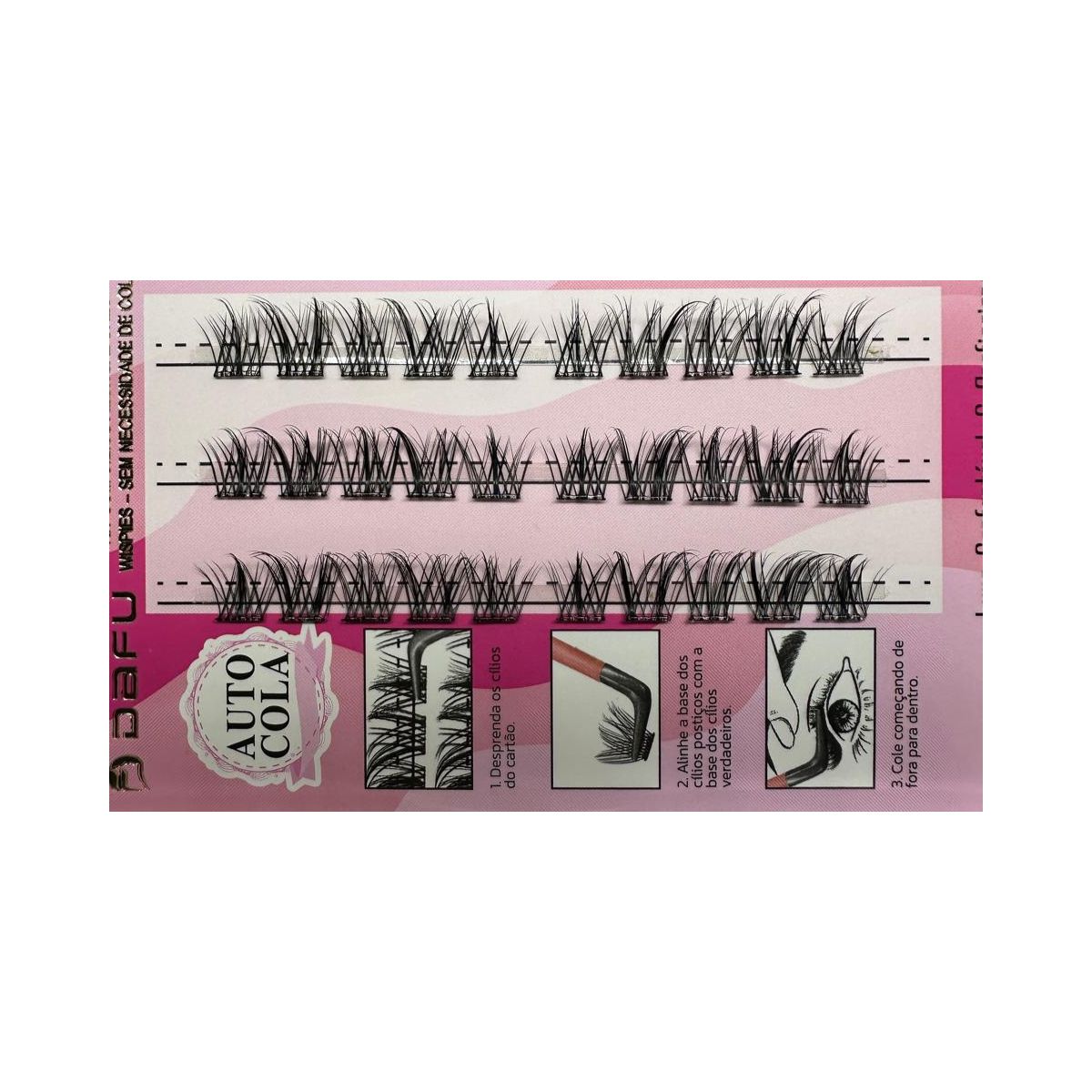 KIT CILIOS DAFU ALONGADORES AUTOCOLA 0.07-D-MIX DF107-FF36
