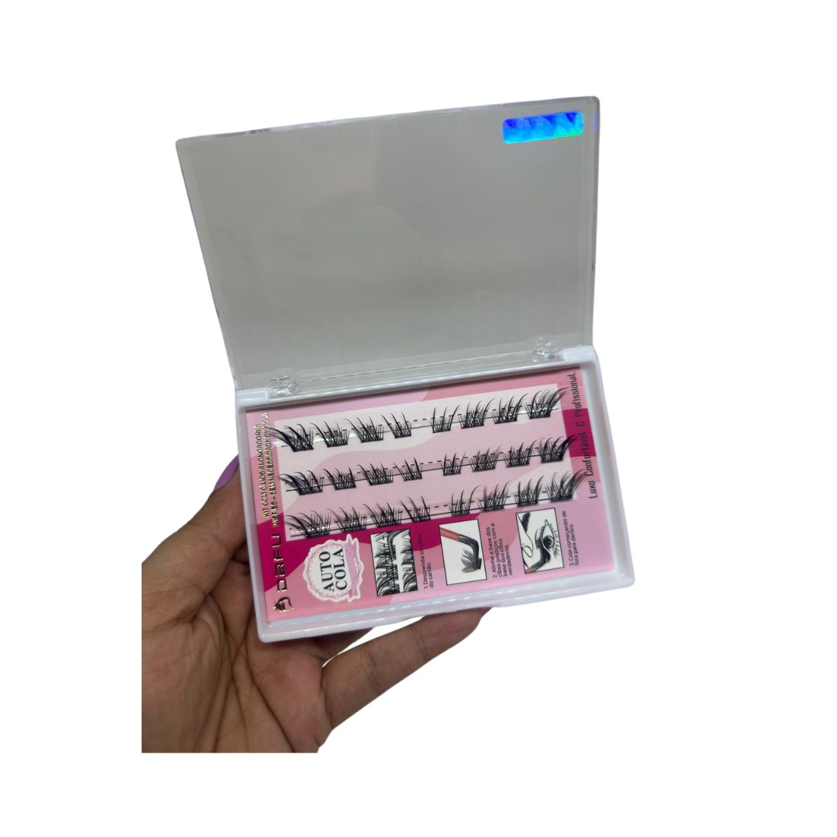 KIT CILIOS DAFU ALONGADORES AUTOCOLA 0.07-D-MIX DF107-FF40