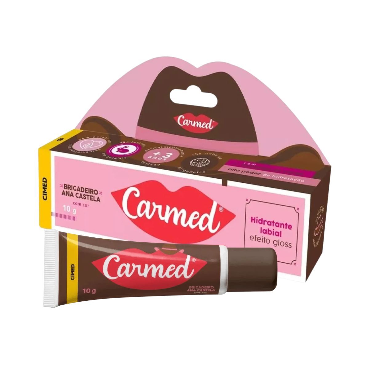 HIDRATANTES LABIAIS CARMED LEVE + PAGUE - BRIGADEIRO ANA CASTELA 10G