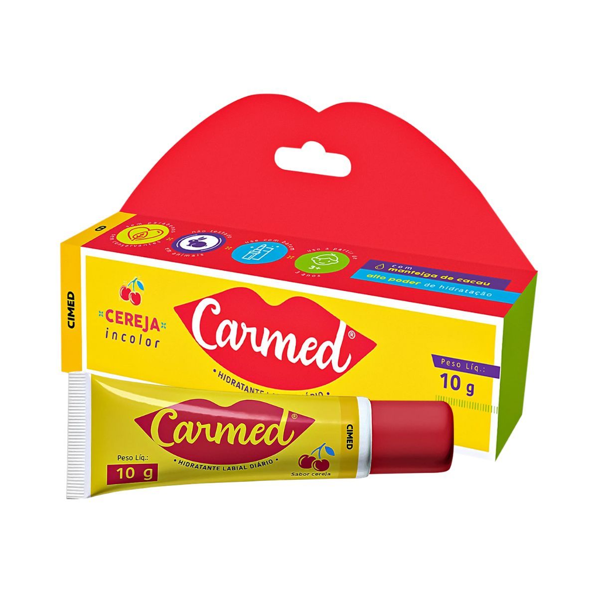HIDRATANTES LABIAIS CARMED LEVE + PAGUE - CEREJA 10G