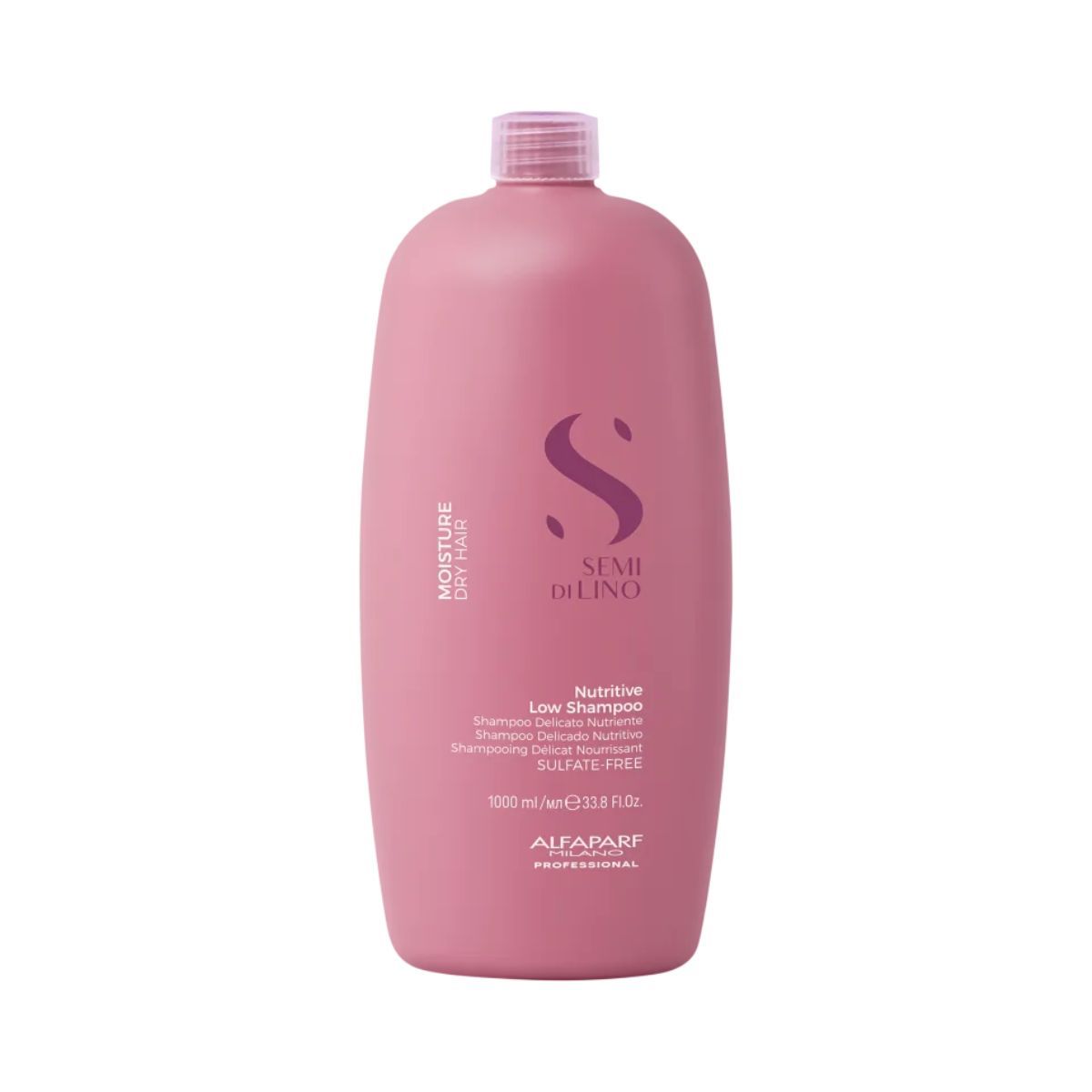 KIT ALFAPARF SHAMPOO SEMI DI LINO NUTRITIVE MOISTURE DRY HAIR 1L + TRÊS AMPOLAS