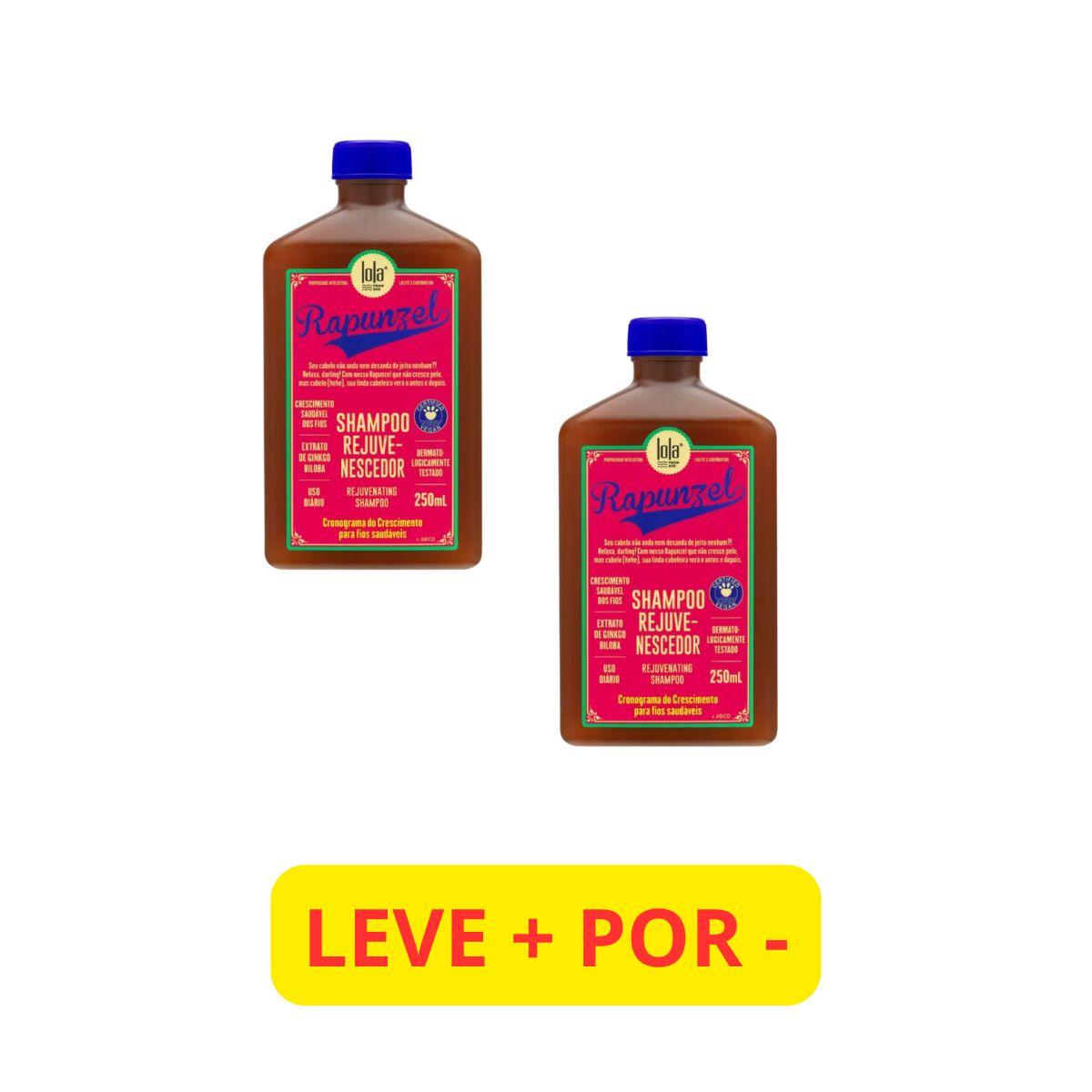 KIT LOLA SHAMPOO RAPUNZEL 250ML LEVE + PAGUE -