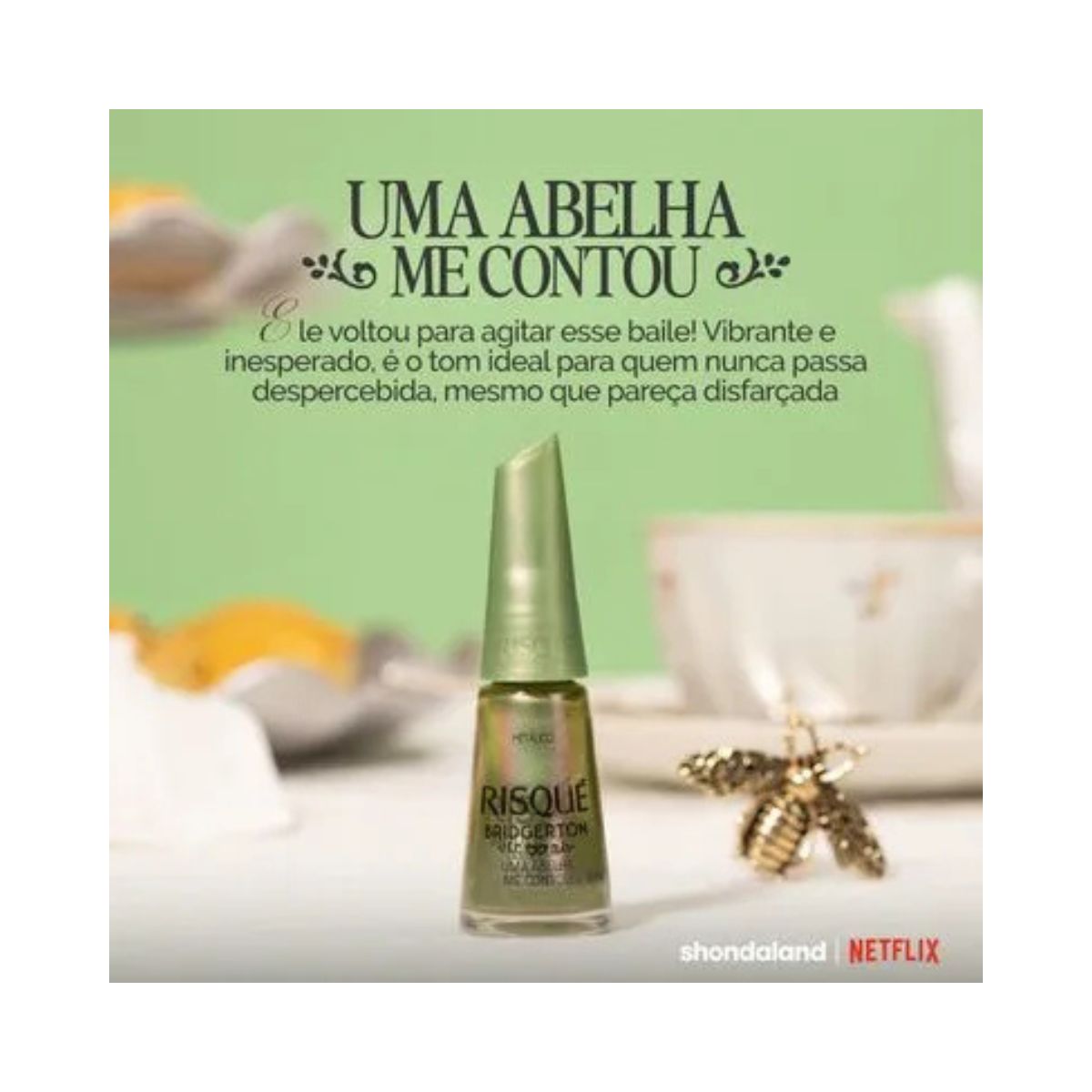 RISQUE BRIDGERTON UMA ABELHA ME CONTOU...