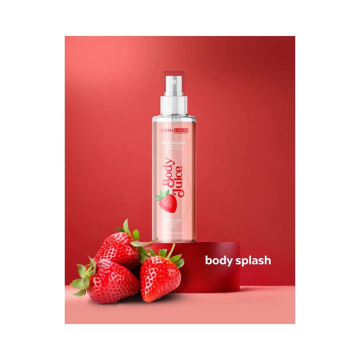 BODY SPLASH DERMACHEM MORANGO 200ML