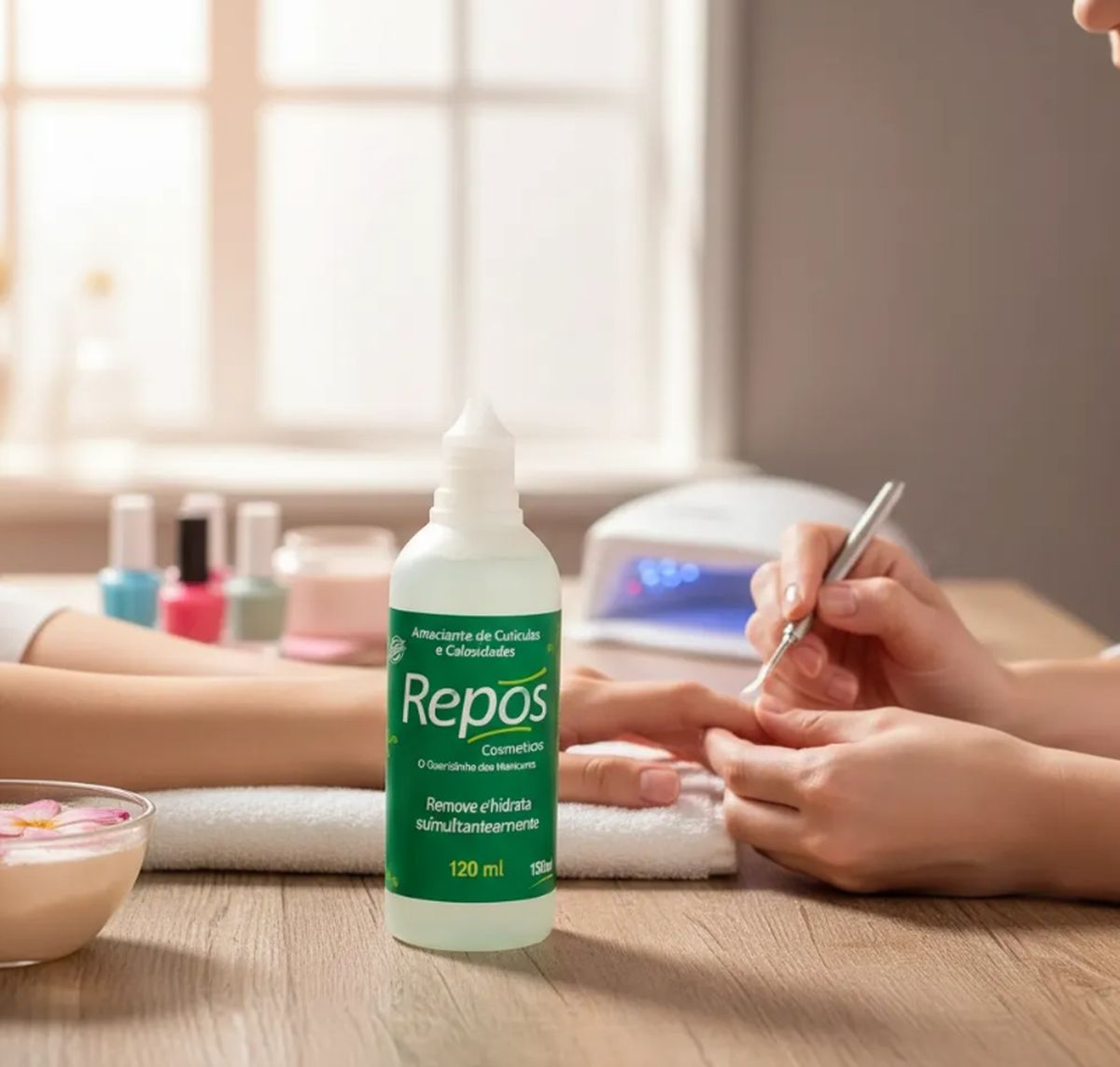 KIT REPÓS 3 AMACIANTES LÍQUIDOS DE CUTÍCULAS E CALOSIDADES 120ML