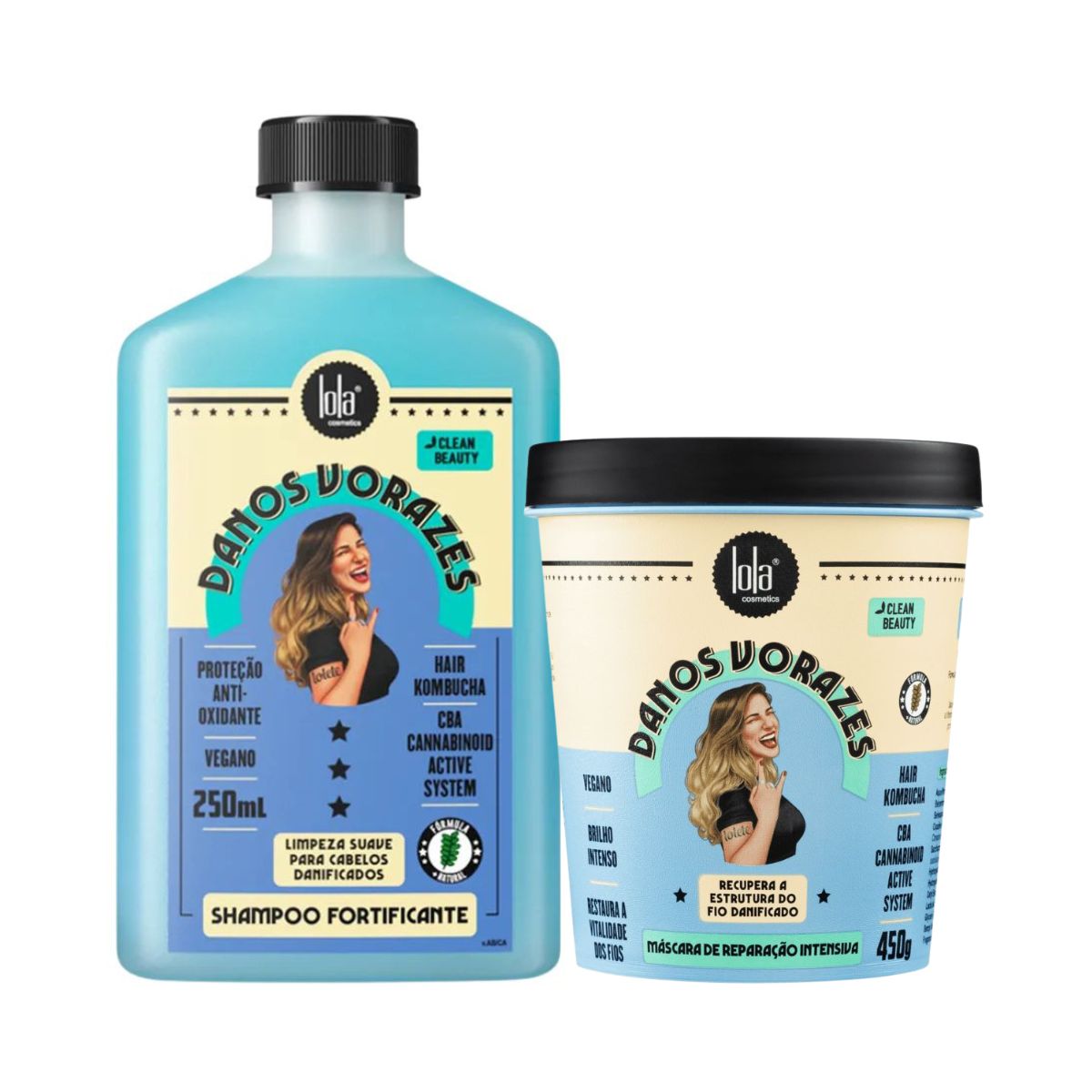 KIT LOLA DANOS VORAZES SHAMPOO 250ML + MÁSCARA 400G