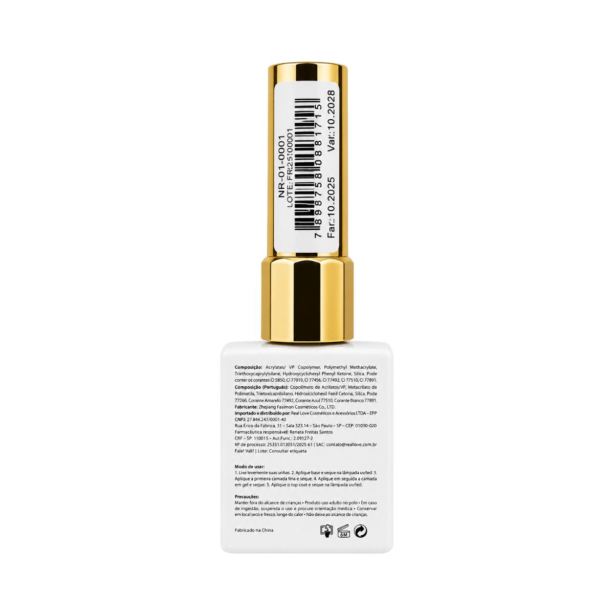 ESMALTE REAL LOVE BY MANICURE SINCERA GEL NR-01-037