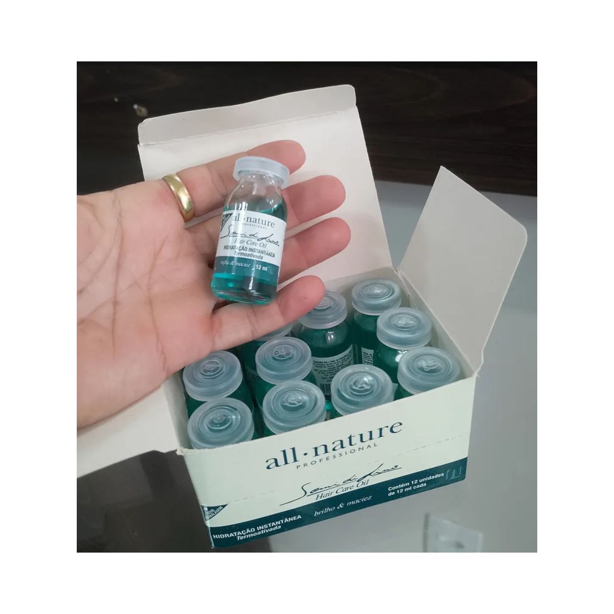 AMPOLA DE HIDRATAÇÃO INSTANTÂNEA TERMOATIVADO ALL NATURE 12ML