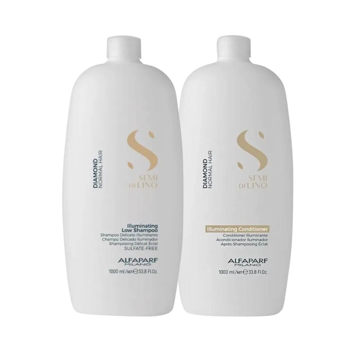 KIT SHAMPOO ILLUMINATING DIAMOND 1L + CONDICIONADOR ILLUMINATING DIAMOND 1L