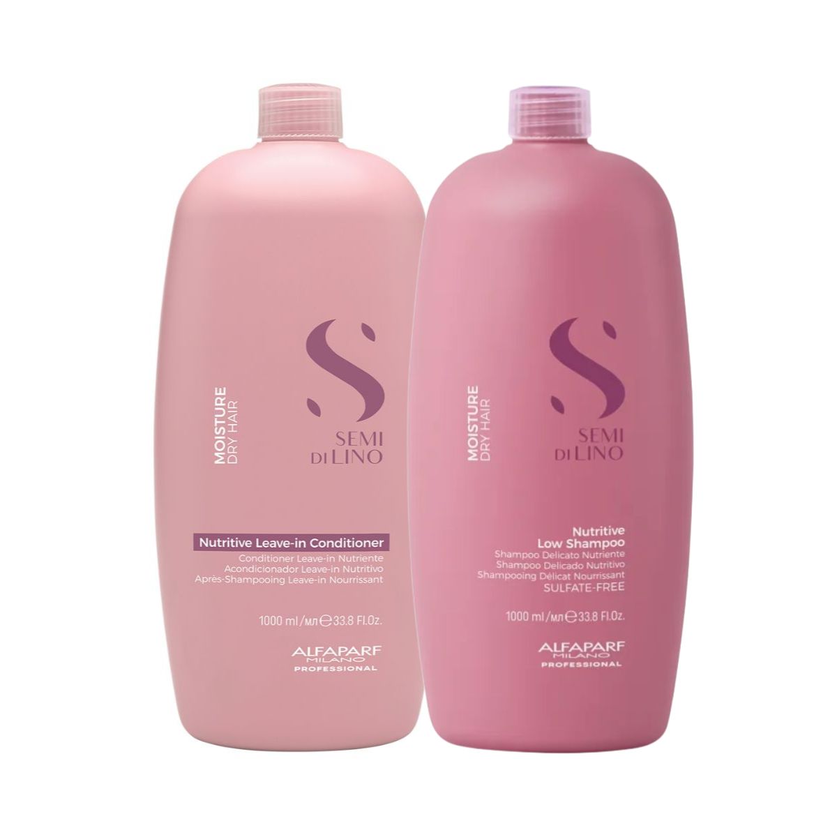 KIT ALFAPARF SHAMPOO NUTRITIVE MOISTURE 1L + LEAVE-IN NUTRITIVE MOISTURE 1L