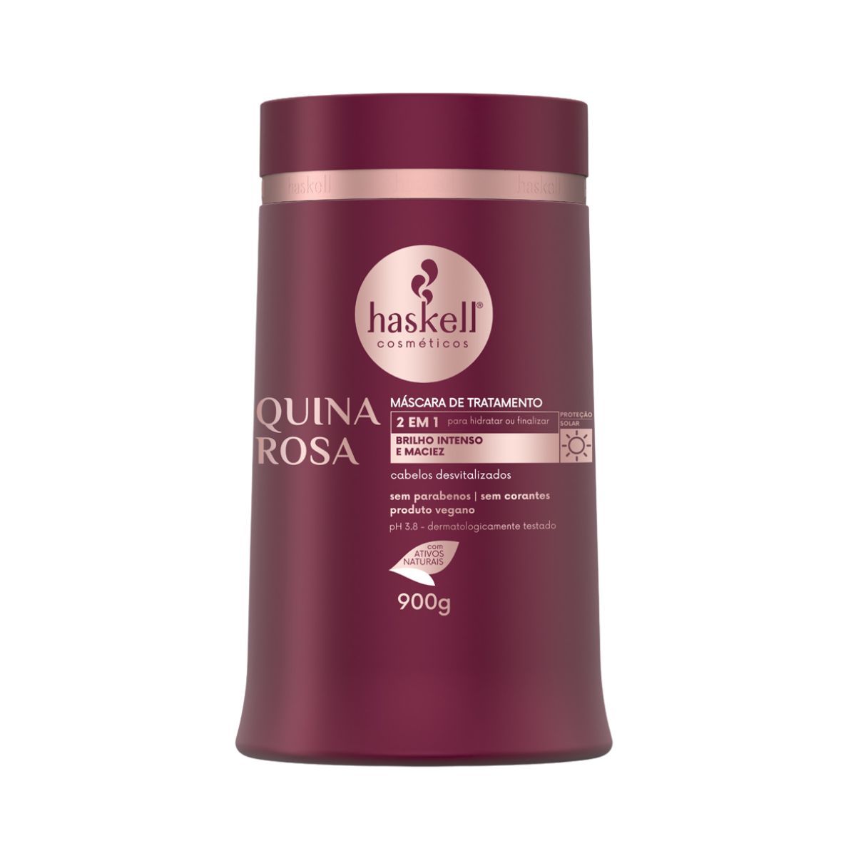 KIT HASKELL MÁSCARA QUINA ROSA 900G + BODY SPLASH CANDY GIOVANNA BABY 260ML