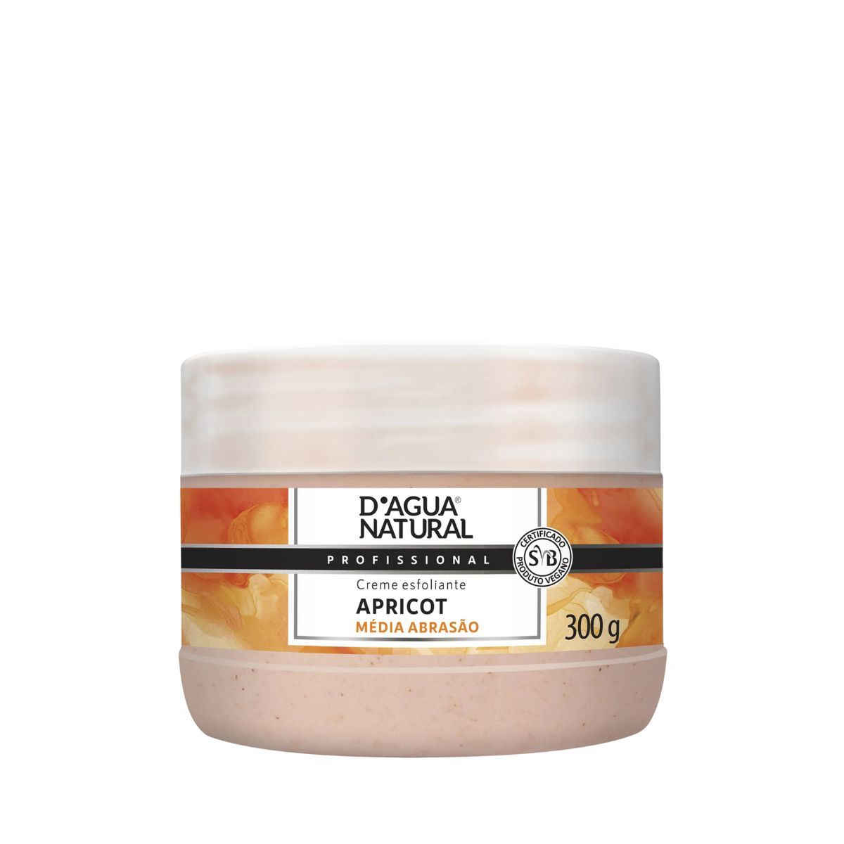 KIT DAGUA NATURAL CREME APRICOT MÉDIA ABRASÃO 300G + GRÁTIS DESODORANTE AEROSOL