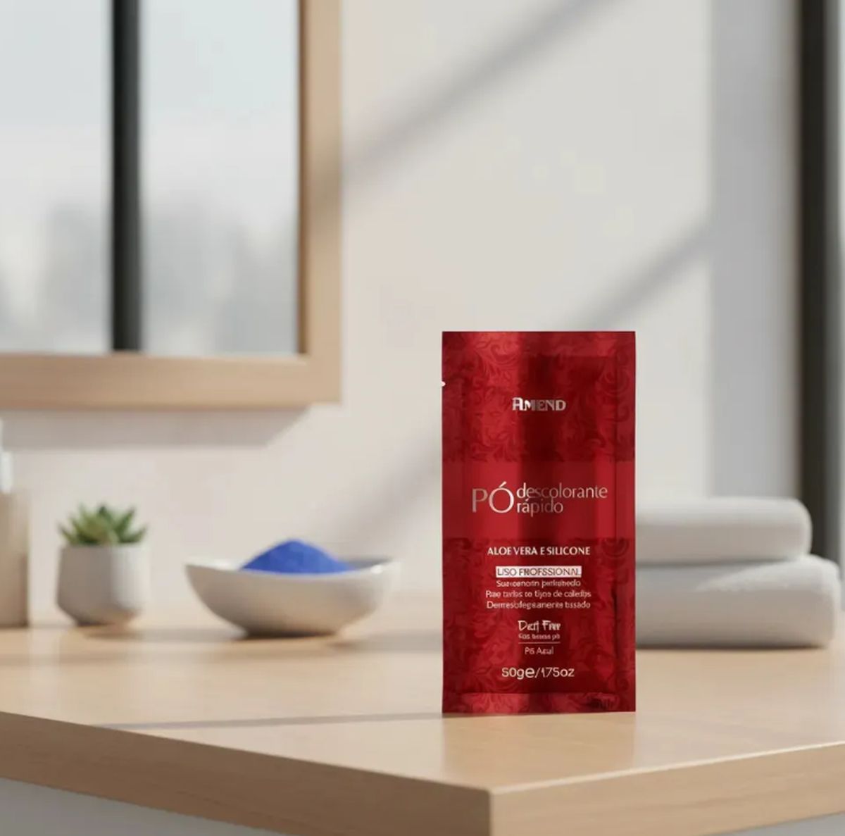 KIT AMEND 2 SACHÊS PÓ DESCOLORANTE ALOE VERA E SILICONE 50G