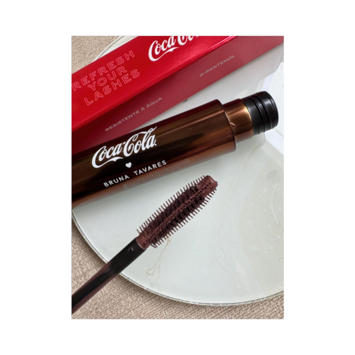 MÁSCARA DE CILIOS MARROM REFR YOUR LASH COCA COLA BRUNA TAVARES