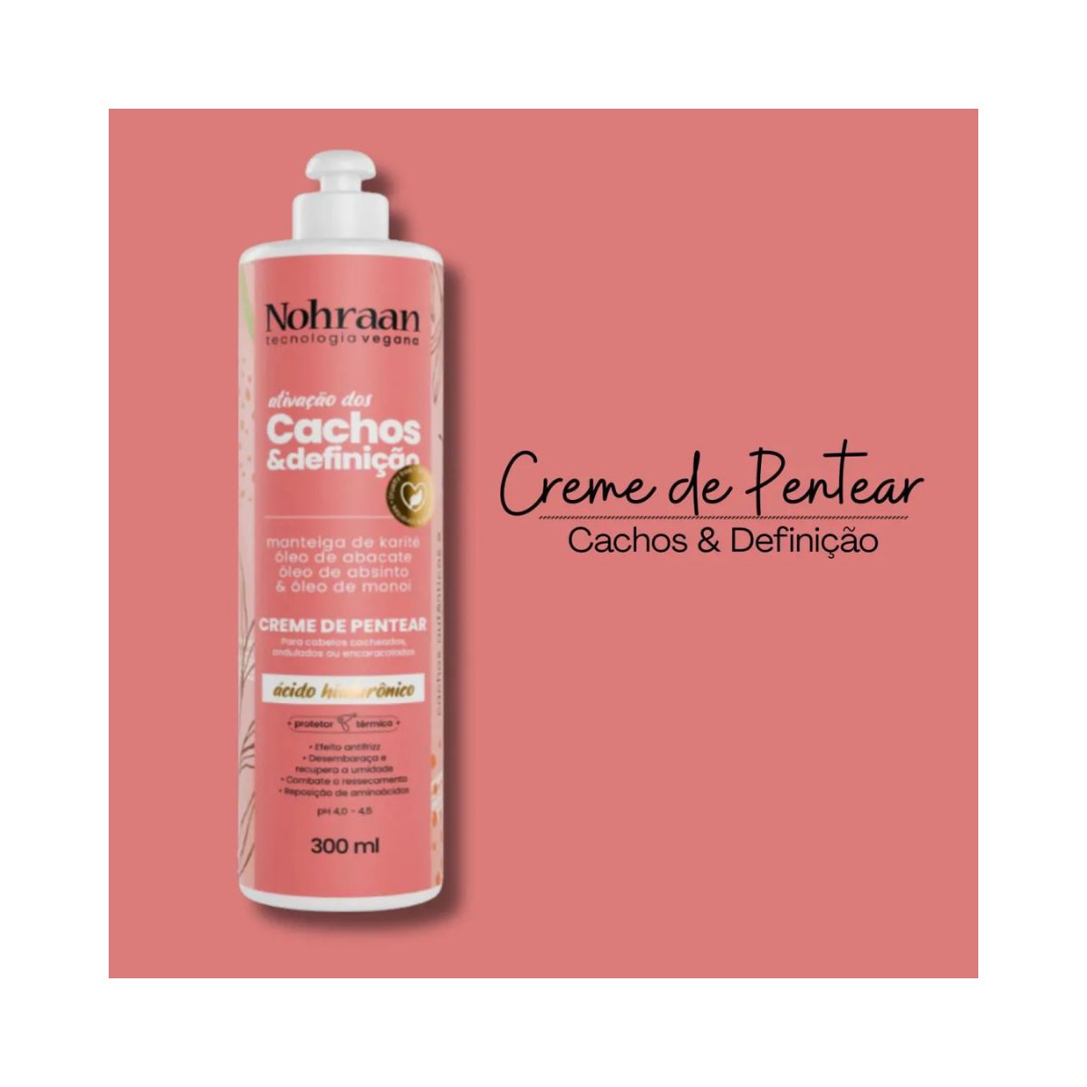CREME DE PENTEAR CACHOS ABSINTO NOHRAAN 300G