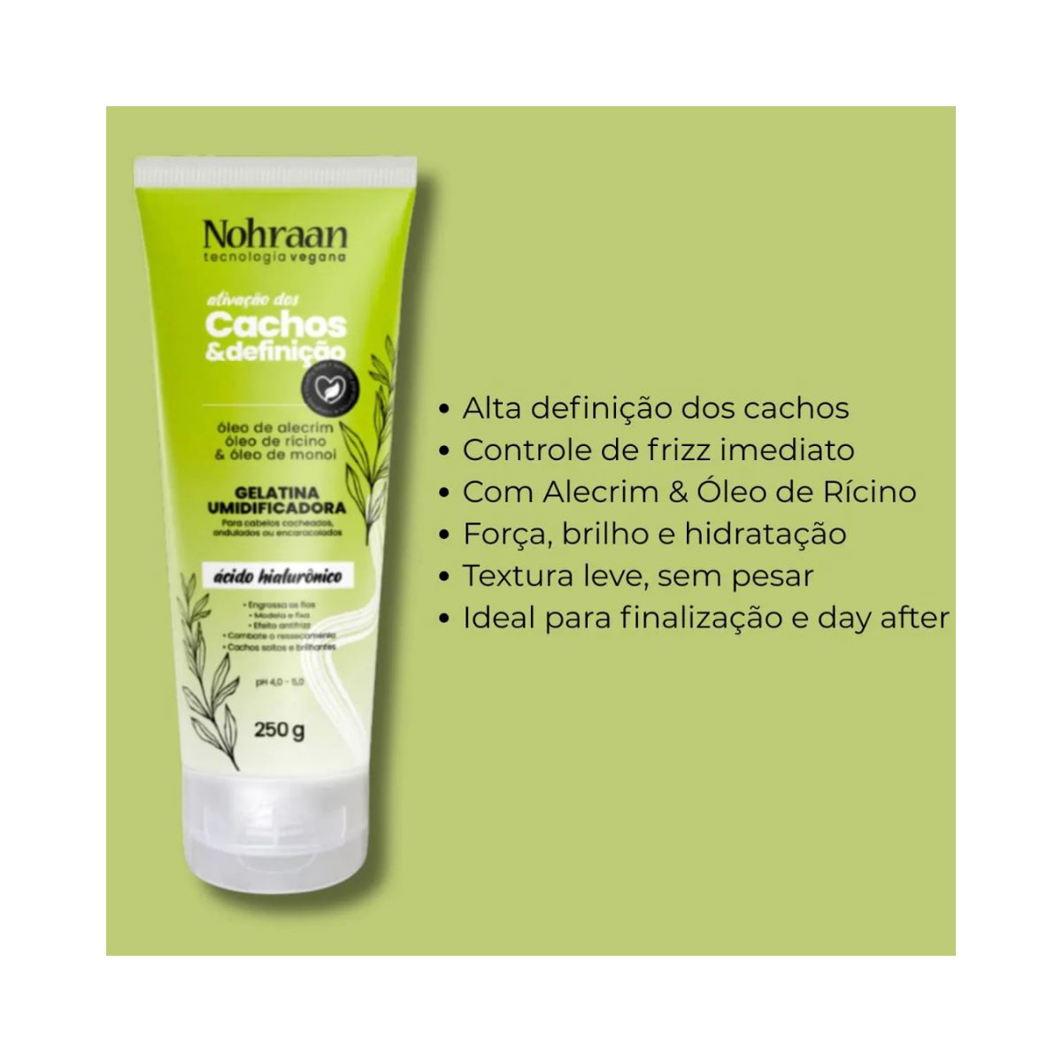 GELATINA CACHOS ALECRIM NOHRAAN 250G