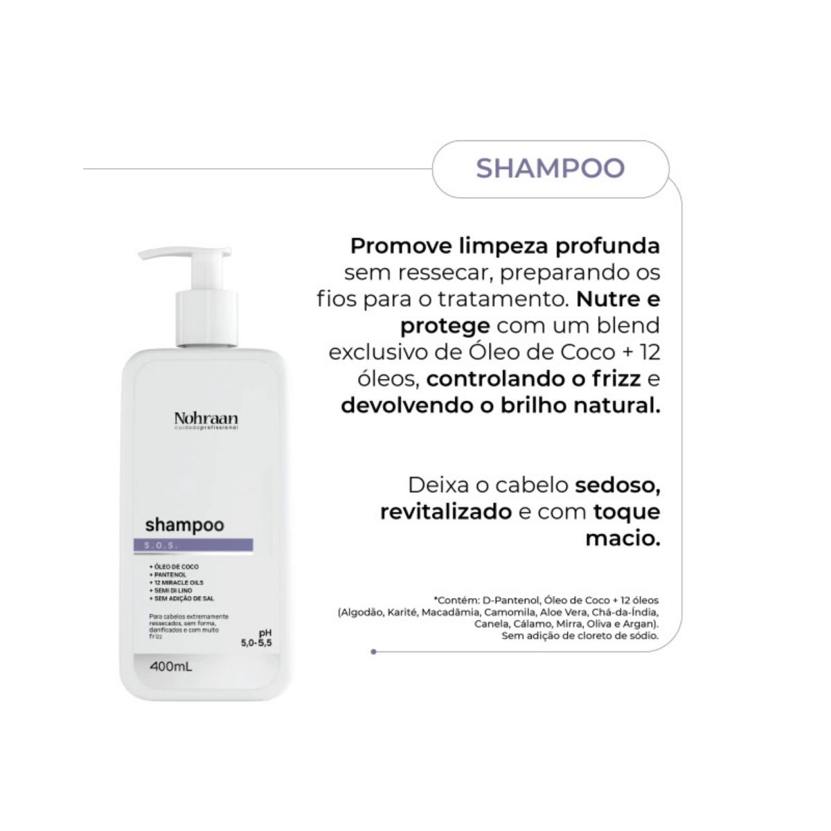 SHAMPOO S.O.S PRÓ NOHRAAN 400ML
